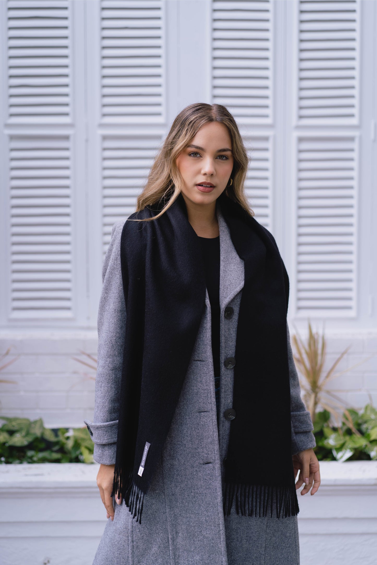 SJAAL ZWART - 100% BABY ALPACA