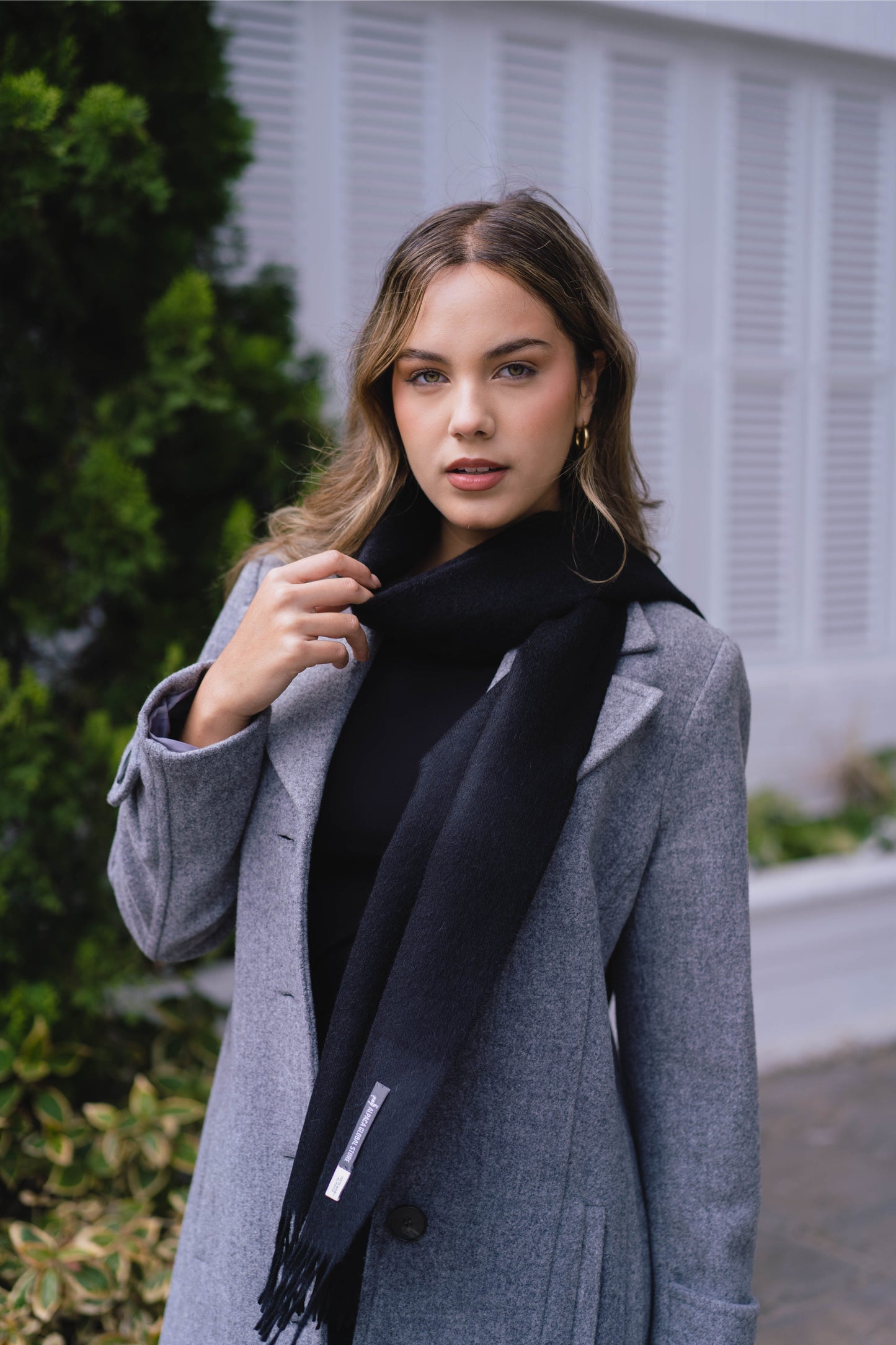 SJAAL ZWART - 100% BABY ALPACA