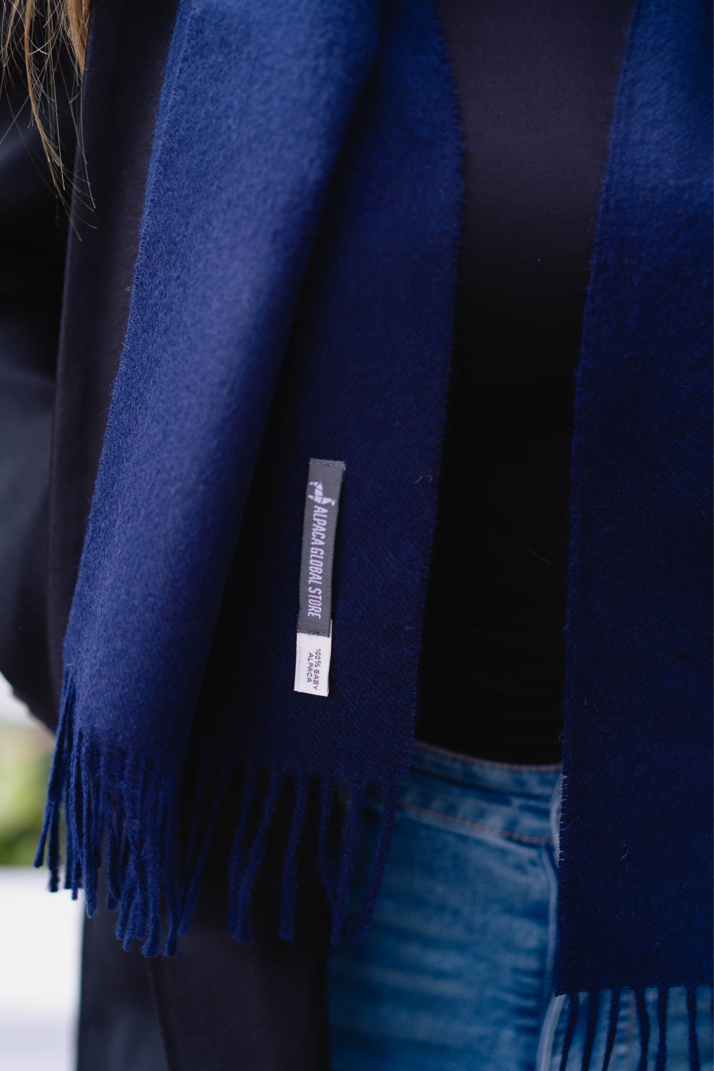 SJAAL BLAUW - 100% BABY ALPACA