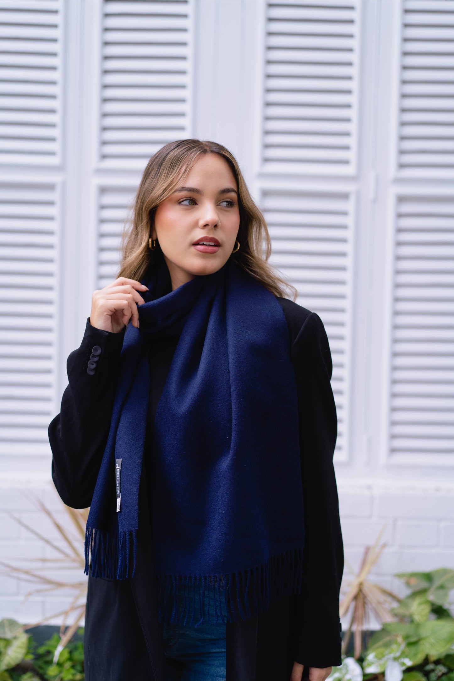 SJAAL BLAUW - 100% BABY ALPACA