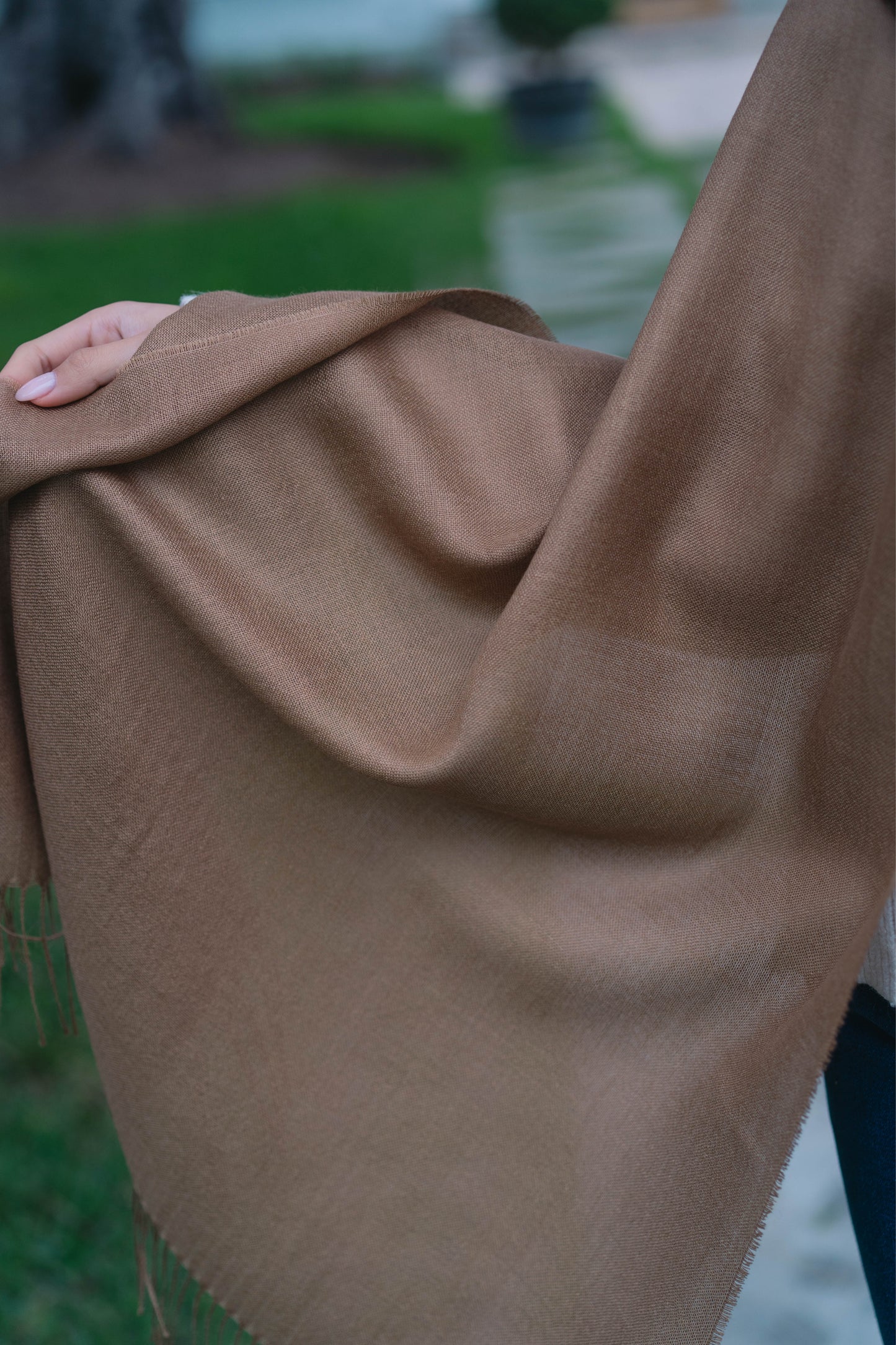 SHAWL BROWN - BABY ALPACA