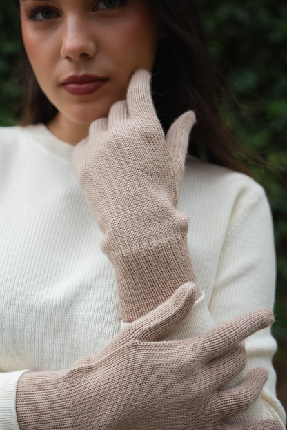 <tc>GUANTES BEIGE - 100% BABY ALPACA</tc>