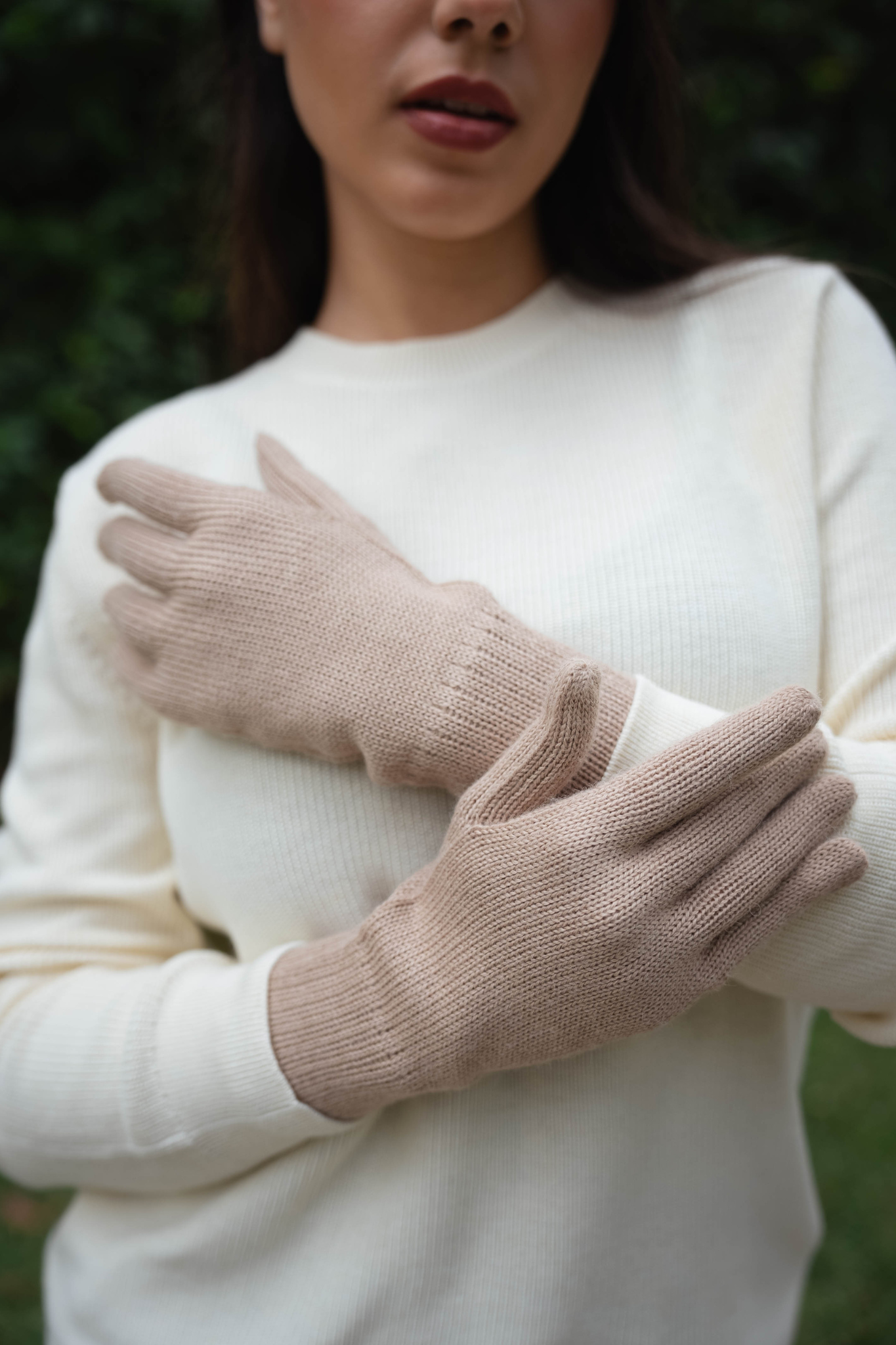 <tc>GUANTES BEIGE - 100% BABY ALPACA</tc>