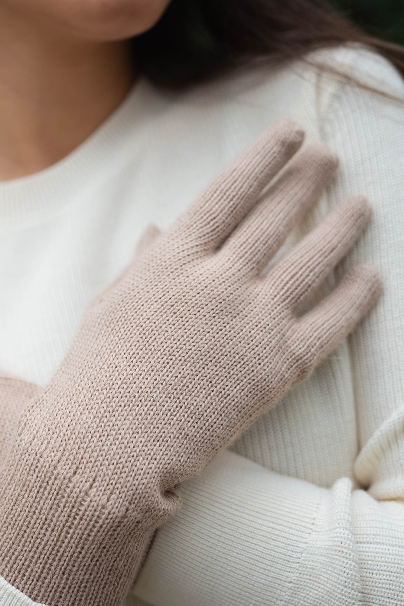 <tc>GUANTES BEIGE - 100% BABY ALPACA</tc>