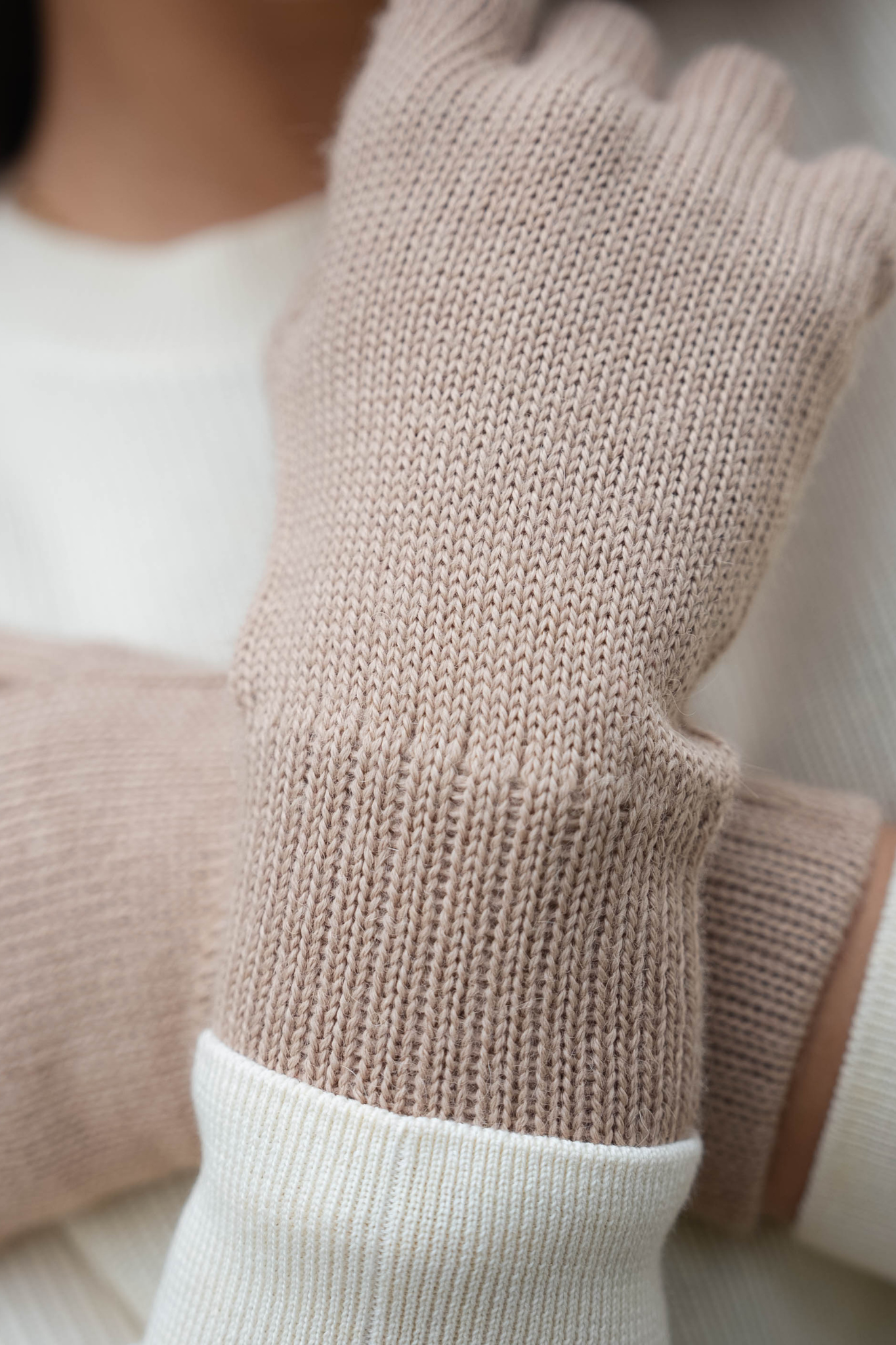 <tc>GUANTES BEIGE - 100% BABY ALPACA</tc>