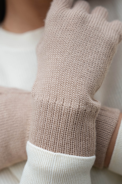 <tc>GUANTES BEIGE - 100% BABY ALPACA</tc>
