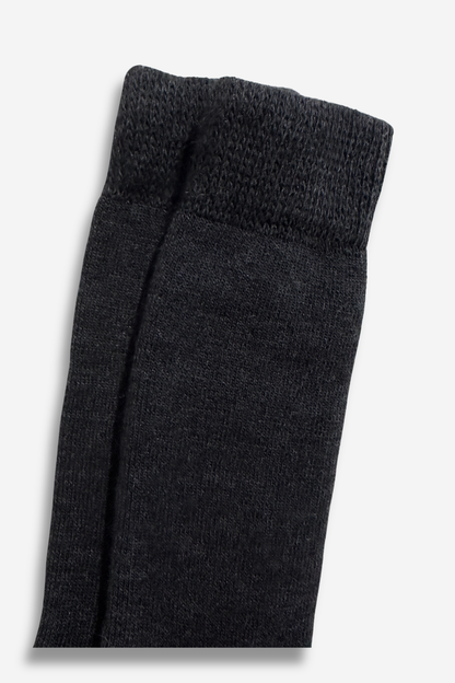 Calcetines gris marengo de alpaca para mujer y hombre, suaves y cálidos para el invierno.
