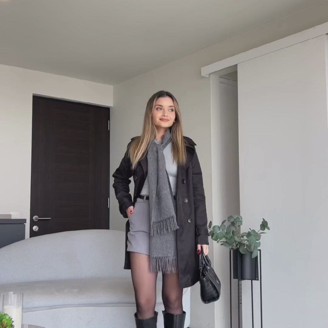 ALPACA SCARF - BLACK | Alpaca Global Store