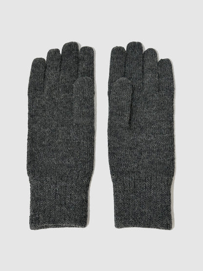 Womens and Mens Grey Gloves, soft and warm, perfect for winter comfort.